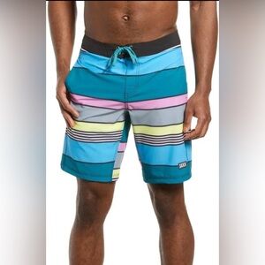 EUC Men’s Saxx Ballpark Pouch Betawave 2N1 19” Boardie Board Shorts size 36